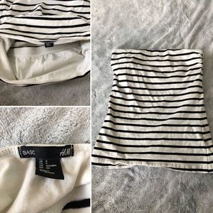 Stripped strapless tank